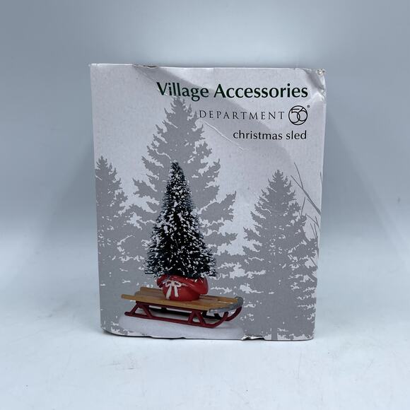 Dept 56 2020 CHRISTMAS SLED #6005500 General Village Accessory Retired * - Picture 1 of 5